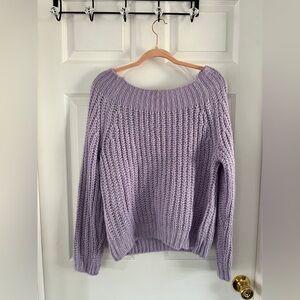 Purple Knit Sweater